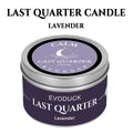 1pc New Moon Scented Candles Crystal Energy Candles 3oz Soy Wax Scented Candle Black Tin with Black Crystal Chips Gift for Woman