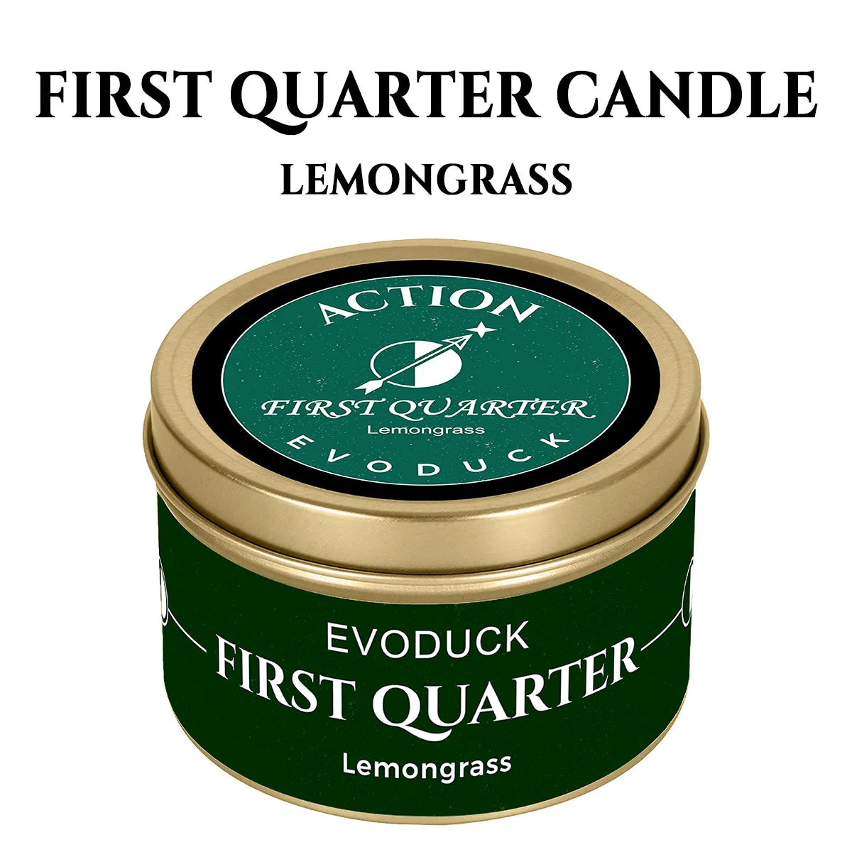 1pc New Moon Scented Candles Crystal Energy Candles 3oz Soy Wax Scented Candle Black Tin with Black Crystal Chips Gift for Woman