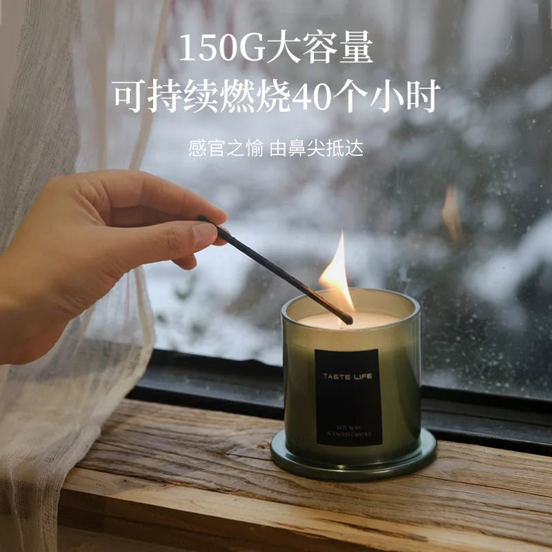 Soybean wax scented candle 520 souvenir gift indoor household bedroom candle cup gift box gift ornament