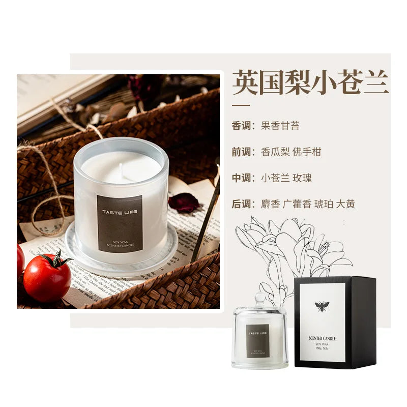 Soybean wax scented candle 520 souvenir gift indoor household bedroom candle cup gift box gift ornament