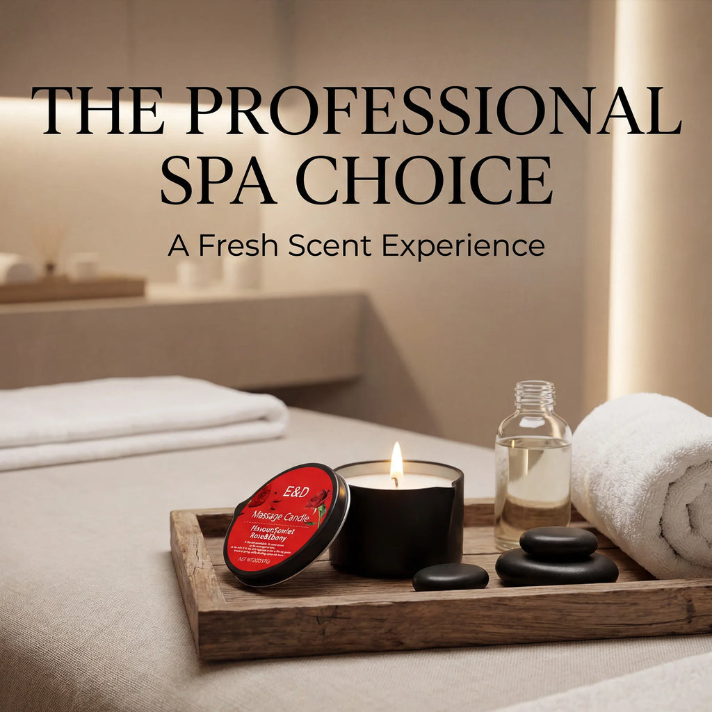 Massage Oil Candle,for Stress Relief and Skin Moisturizing,scented candles aromatherapy SM Product Spa Essentials,luxury candles