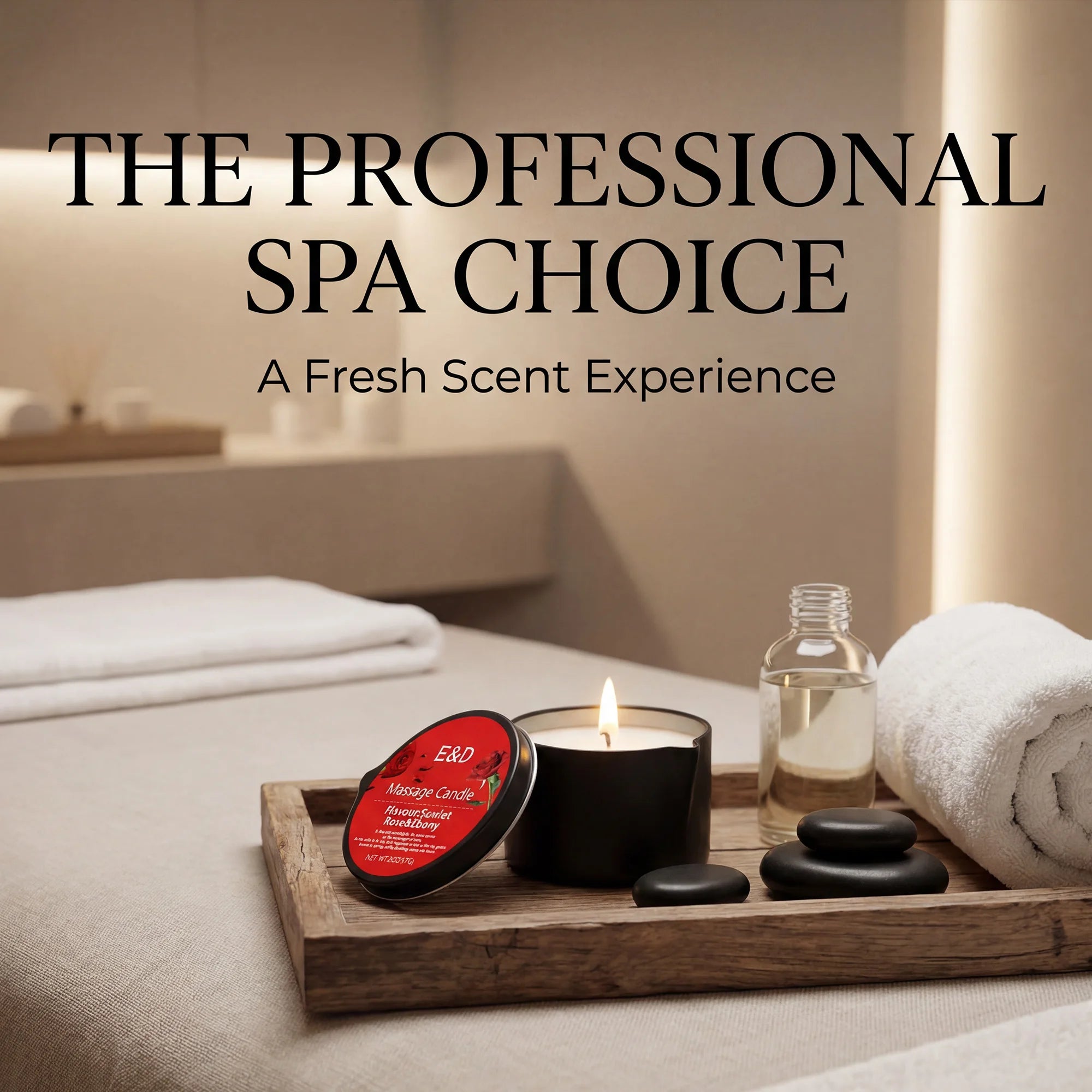 Massage Oil Candle,for Stress Relief and Skin Moisturizing,scented candles aromatherapy SM Product Spa Essentials,luxury candles